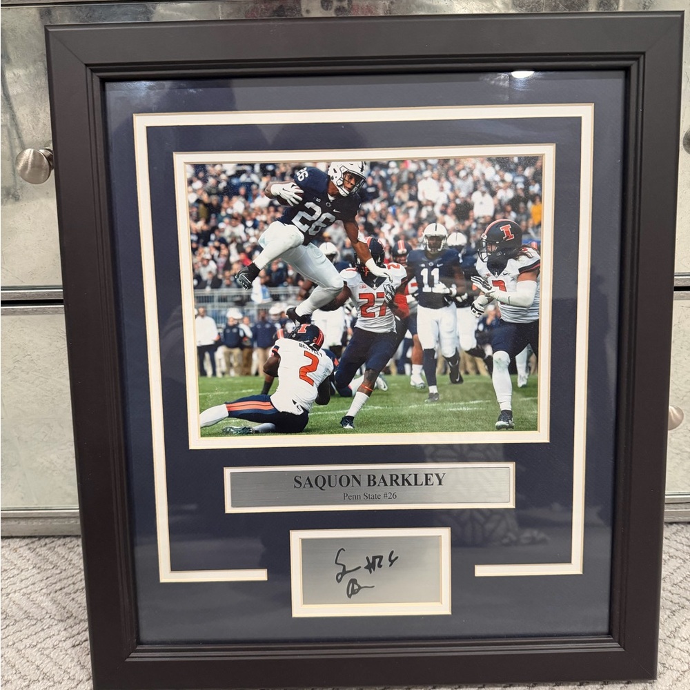 Black Framed Sports Memorabilia